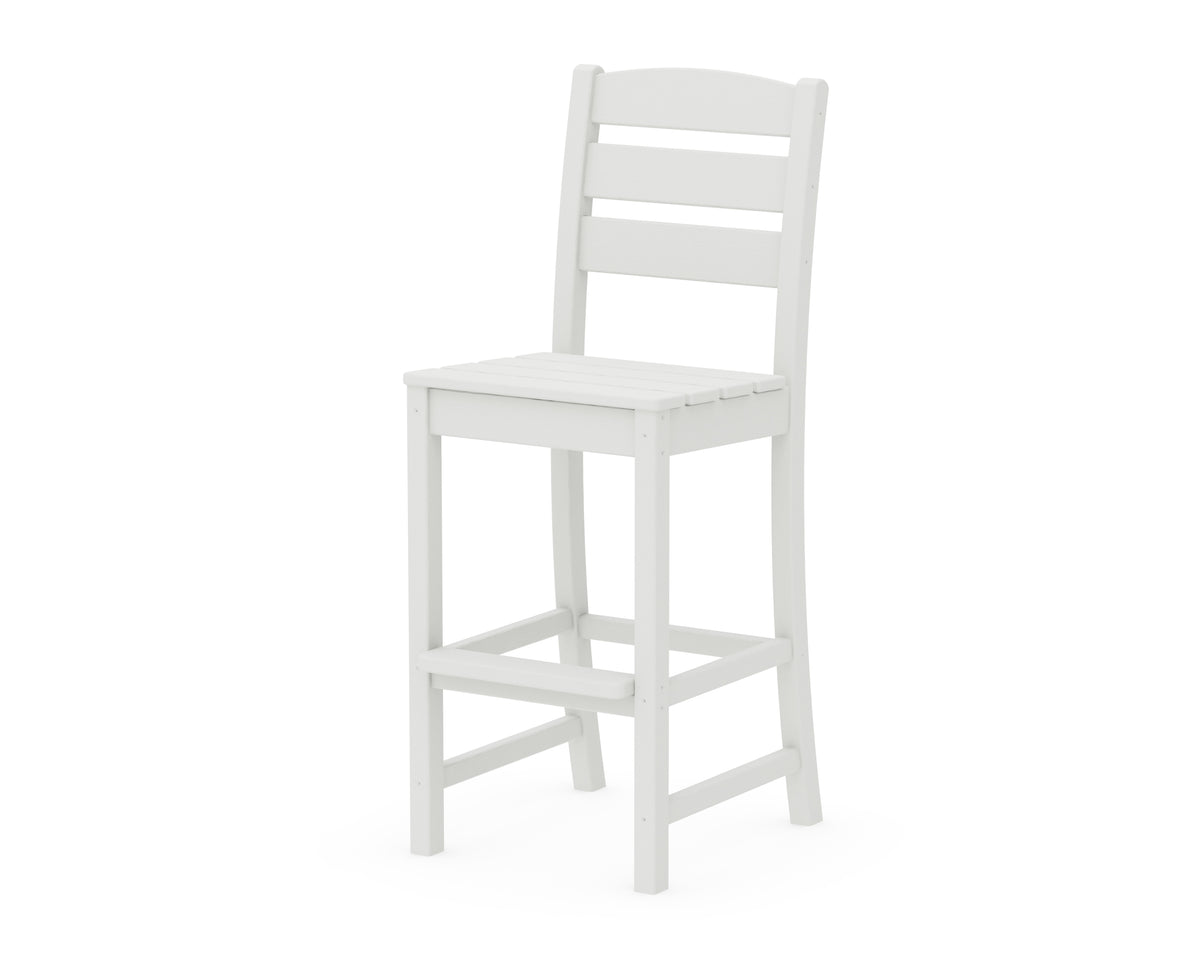 POLYWOOD Lakeside Bar Side Chair in Vintage White