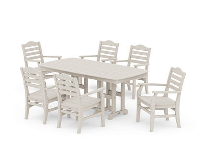 POLYWOOD Savannah Arm Chair 7-Piece Dining Set in Sand