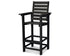 POLYWOOD Captain Bar Chair in Black