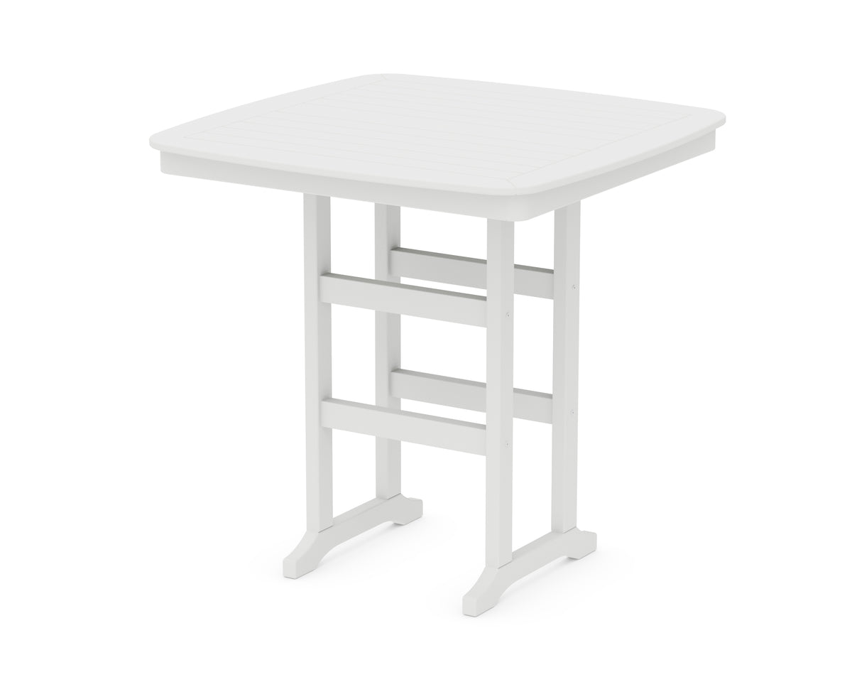 POLYWOOD Nautical 44" Bar Table in White