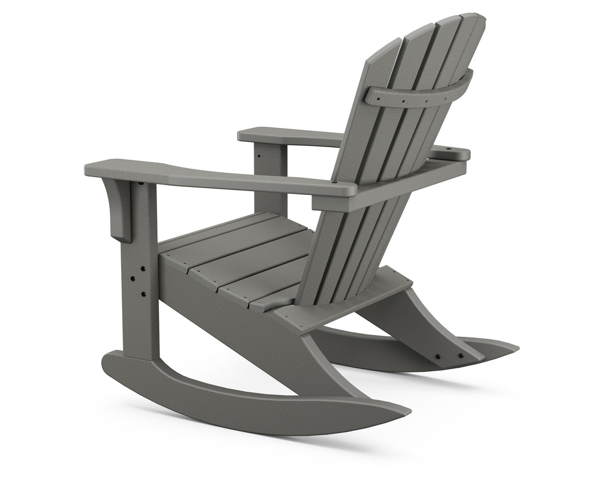 POLYWOOD Seashell Rocking Chair angle view