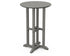 POLYWOOD 24" Round Farmhouse Counter Bistro Table in Slate Grey