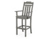 POLYWOOD Cottage Bar Arm Chair in Slate Grey