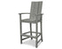 POLYWOOD Modern Adirondack Bar Chair in Slate Grey