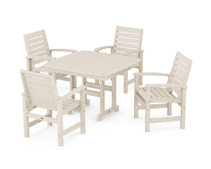 POLYWOOD Signature 5-Piece Dining Set - 44" Table in Sand
