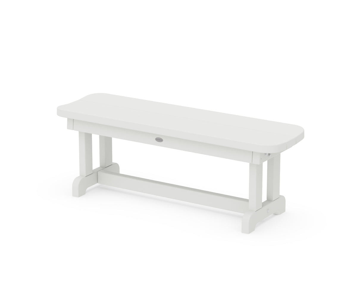 POLYWOOD Park 48" Backless Bench in White