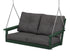 POLYWOOD Vineyard Deep Seating Swing in Green / Ash Charcoal