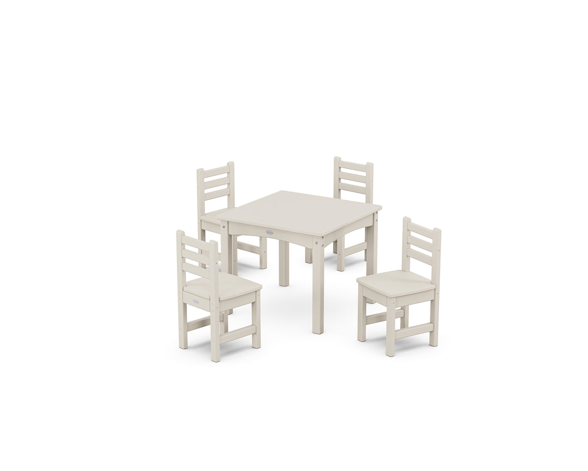 POLYWOOD Lakeside Toddler 5-Piece Dining Set in Sand