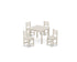 POLYWOOD Lakeside Toddler 5-Piece Dining Set in Sand