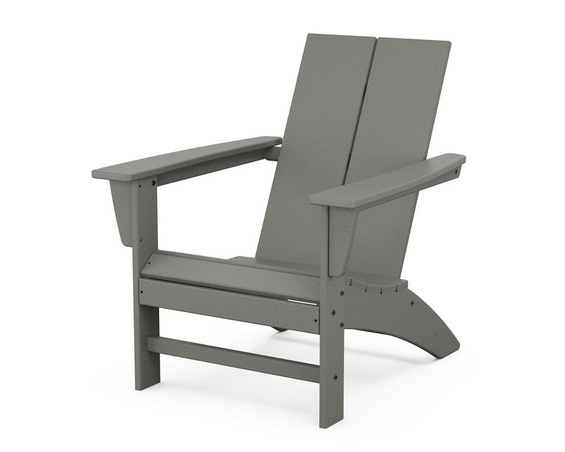 POLYWOOD Cottage Modern Adirondack Chair in Slate Grey