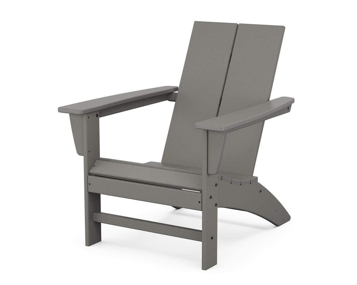 POLYWOOD Cottage Modern Adirondack Chair in Slate Grey