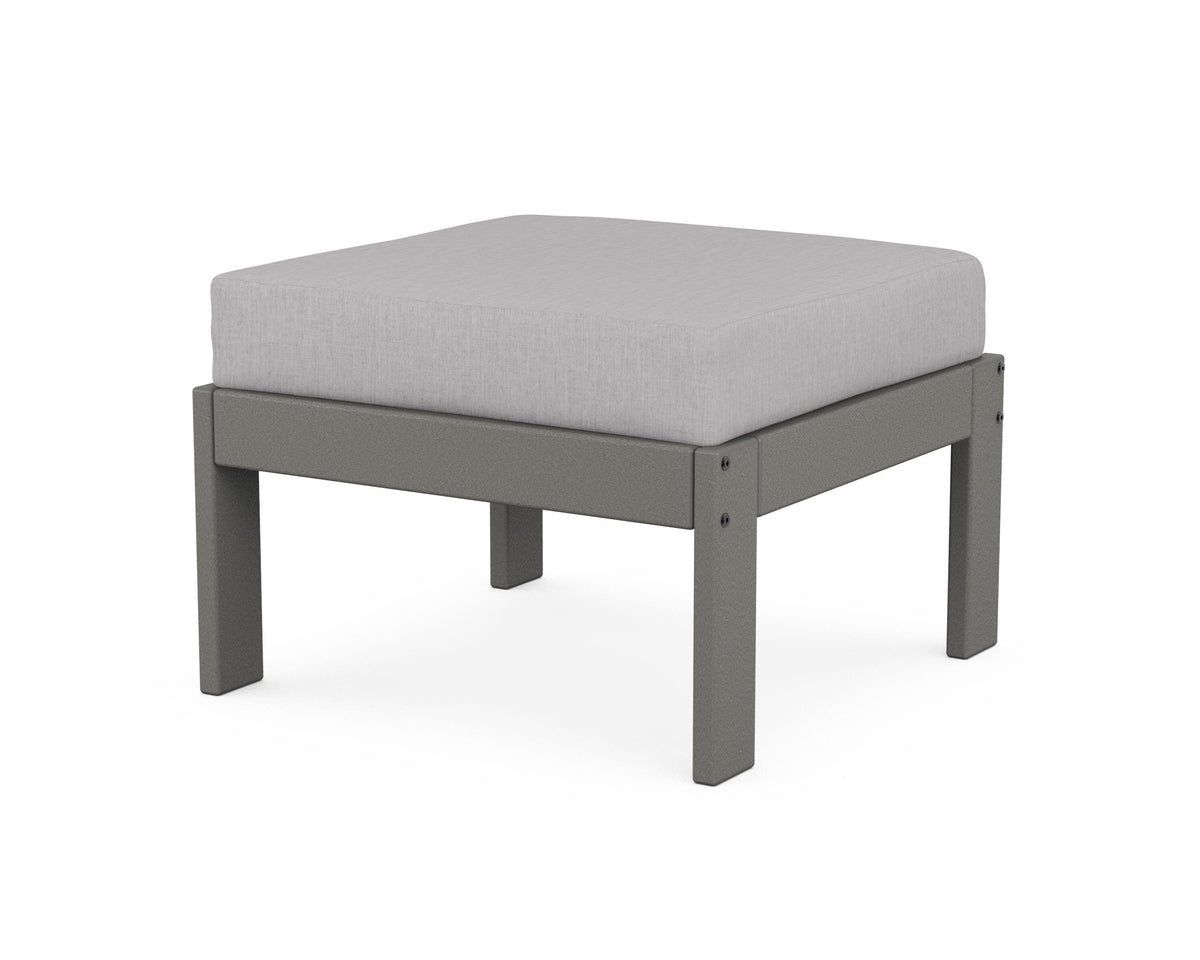 POLYWOOD Vineyard Modular Ottoman in Slate Grey / Granite