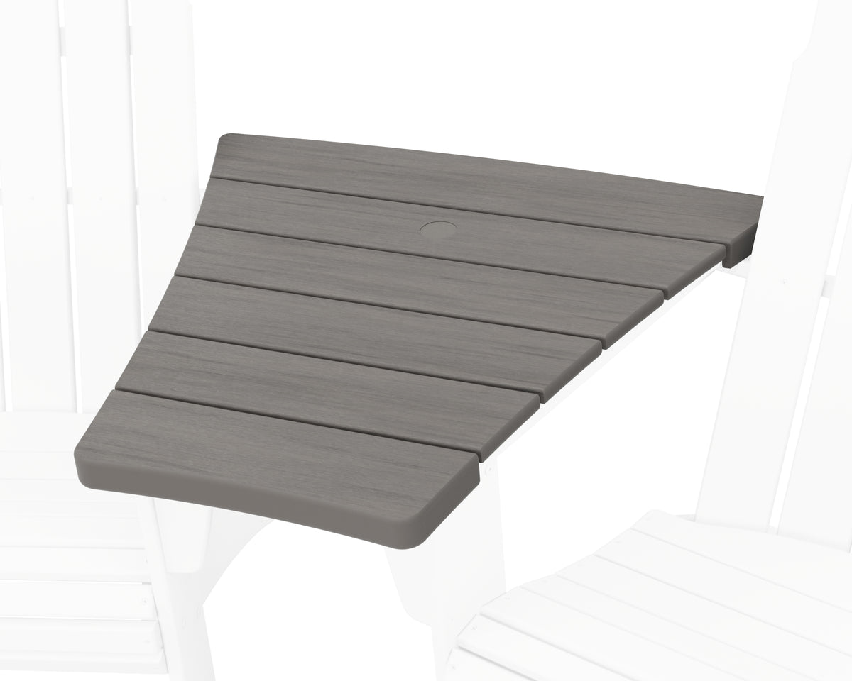 POLYWOOD 600 Series Angled Adirondack Connecting Table in Driftwood