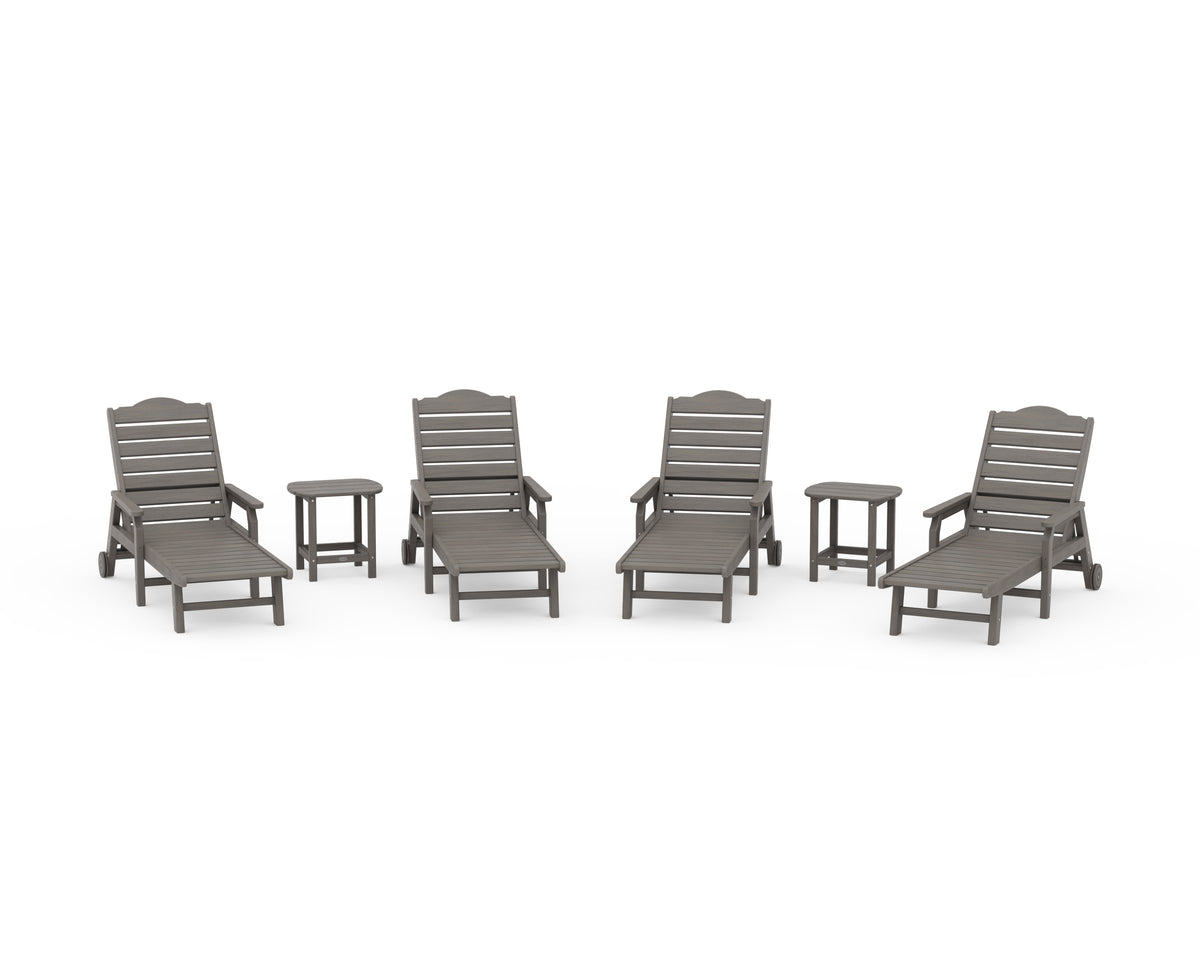 POLYWOOD Draper James Savannah 6-Piece Chaise Lounge Set in Driftwood