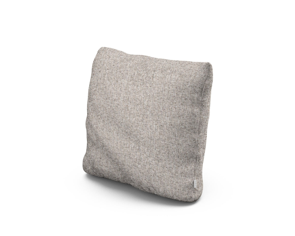 POLYWOOD 16" Outdoor Throw Pillow in Weathered Tweed