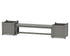 POLYWOOD 60" Vineyard Straight Planter Bench Set - Large in Slate Grey
