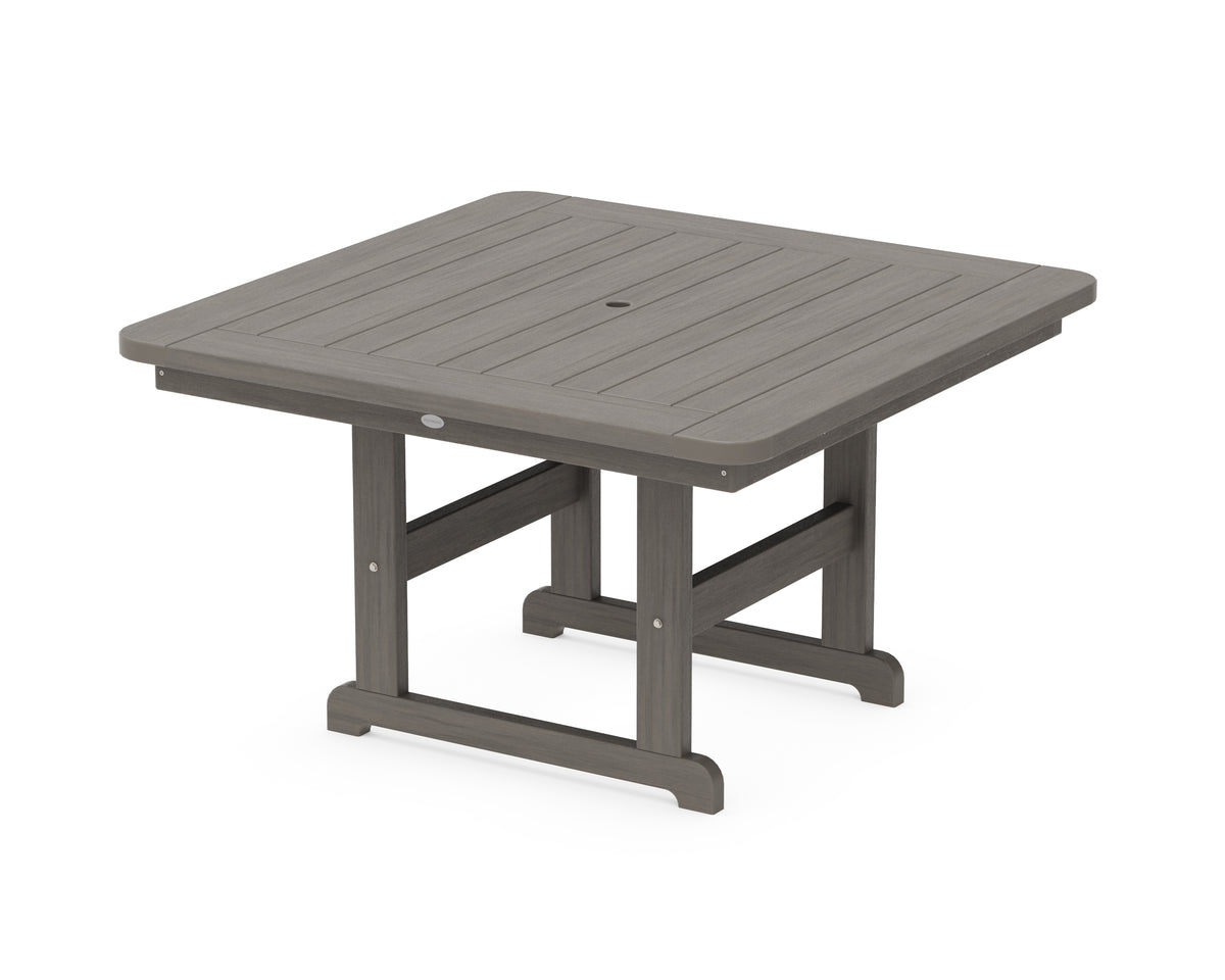 POLYWOOD Park 48" Square Table in Driftwood