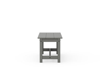 Alternate angle of the POLYWOOD 48" Planter Bench in Slate Grey