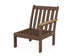 POLYWOOD Vineyard Modular Right Arm Chair Frame in Mahogany / Natural