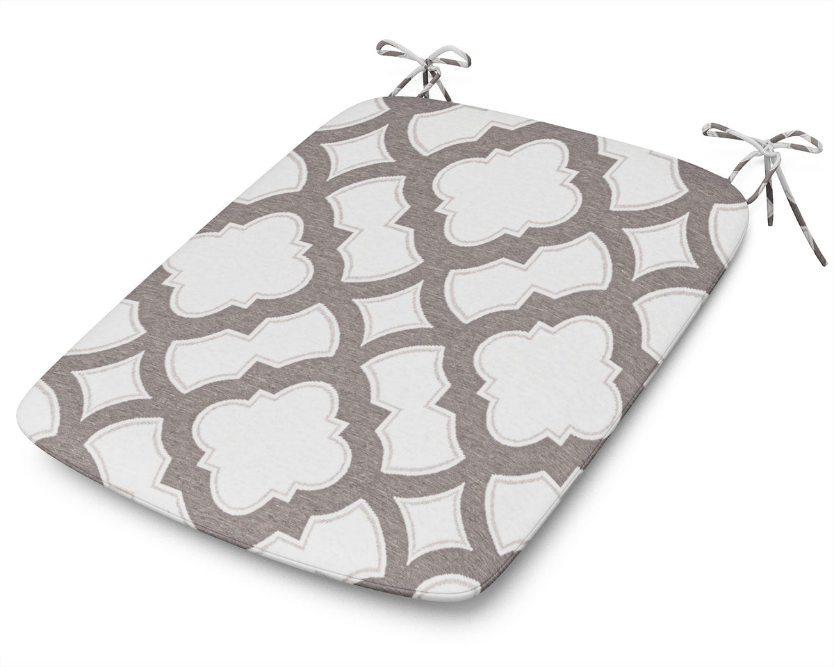 POLYWOOD 1120 Urban Seat Pad in Trellis Grey Mist