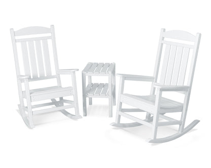 POLYWOOD Presidential 3-Piece Rocker Set in White
