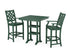 POLYWOOD Country Living Wovendale 3-Piece Farmhouse Bar Set with Trestle Legs in Green