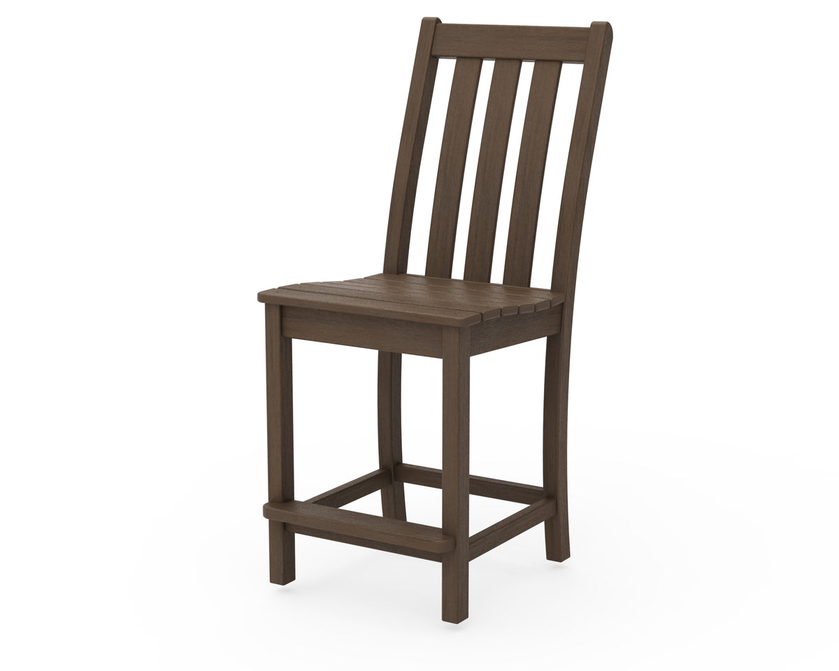 POLYWOOD Vineyard Counter Side Chair in Kona