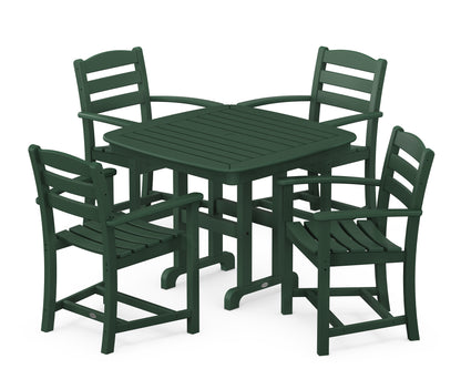 POLYWOOD La Casa Café 5-Piece Dining Set in Green