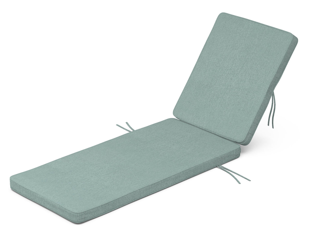 POLYWOOD Acadia Chaise Cushion in Glacier Spa