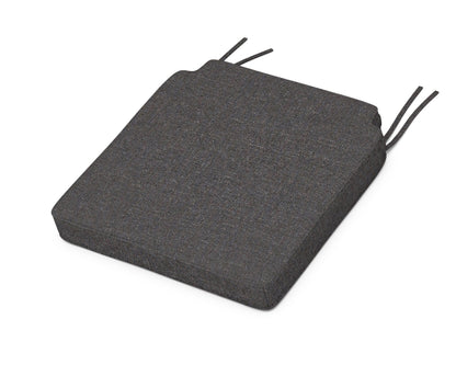 POLYWOOD Acadia Dining Side Seat Cushion in Ash Charcoal