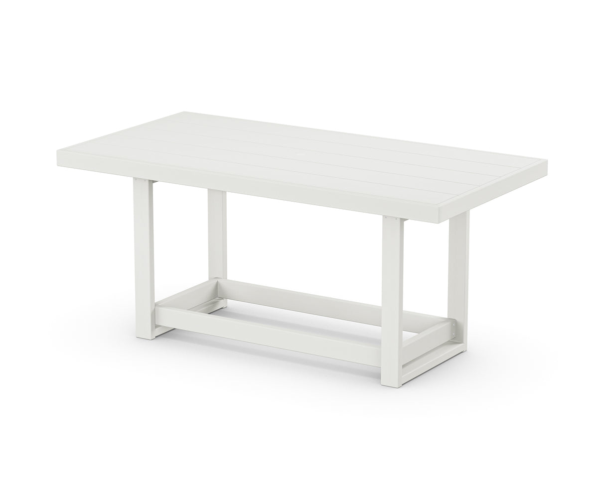 POLYWOOD EDGE 40" x 78" Counter Table in Vintage White