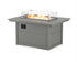 POLYWOOD Rectangle 34"x46" Fire Pit Table in Slate Grey
