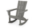 POLYWOOD Quattro Adirondack Rocking Chair in Slate Grey