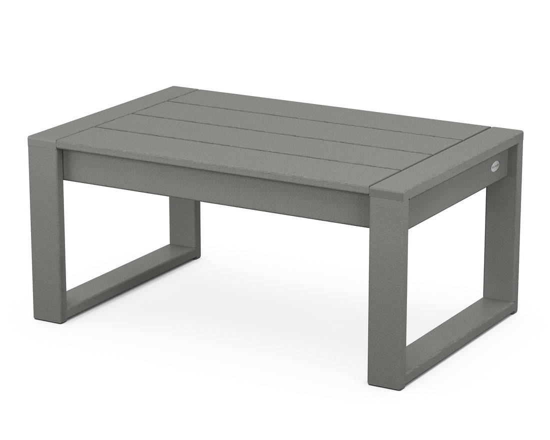 POLYWOOD EDGE Coffee Table in Slate Grey