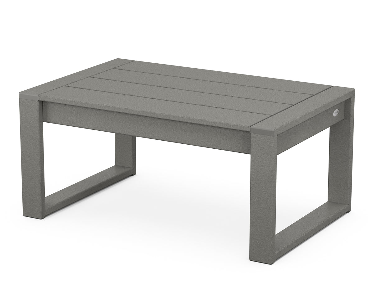 POLYWOOD EDGE Coffee Table in Slate Grey
