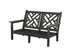 POLYWOOD Chippendale Deep Seating Loveseat Frame in Black / Kona