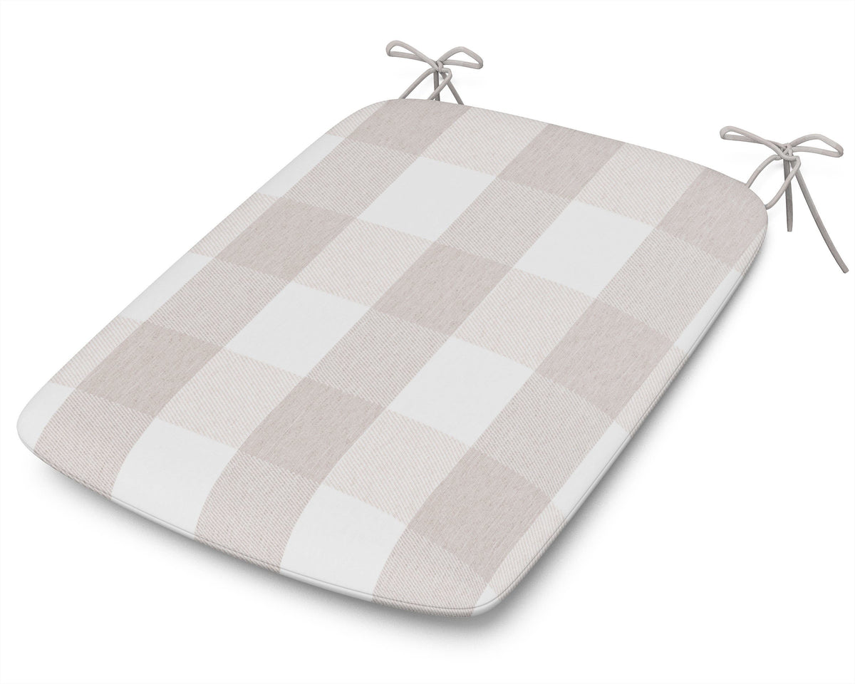 POLYWOOD 1120 Urban Seat Pad in Buffalo Plaid Dune Burlap