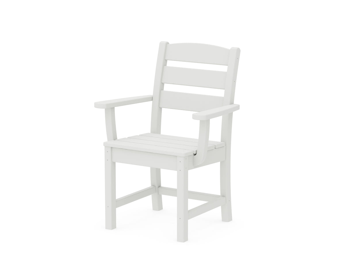 POLYWOOD Lakeside Dining Arm Chair in Vintage White