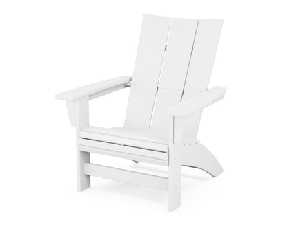 POLYWOOD Modern Grand Adirondack Chair in White