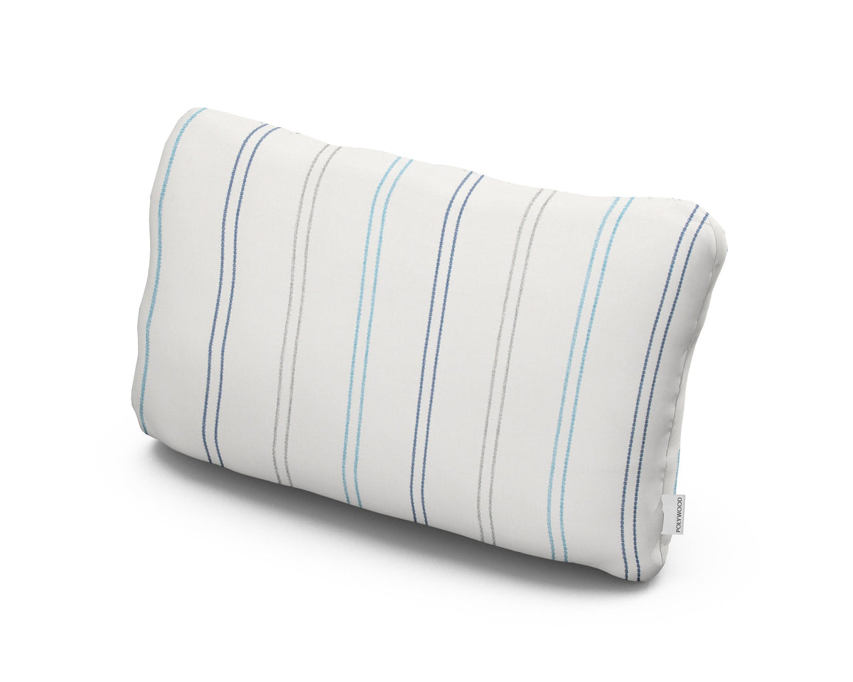 POLYWOOD Outdoor Lumbar Pillow in Marine High Tide
