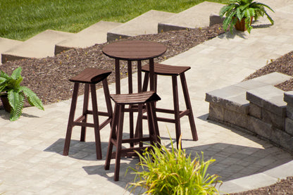 POLYWOOD Traditional 30" Saddle Bar Stool