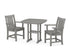 POLYWOOD Oxford 3-Piece Dining Set in Slate Grey