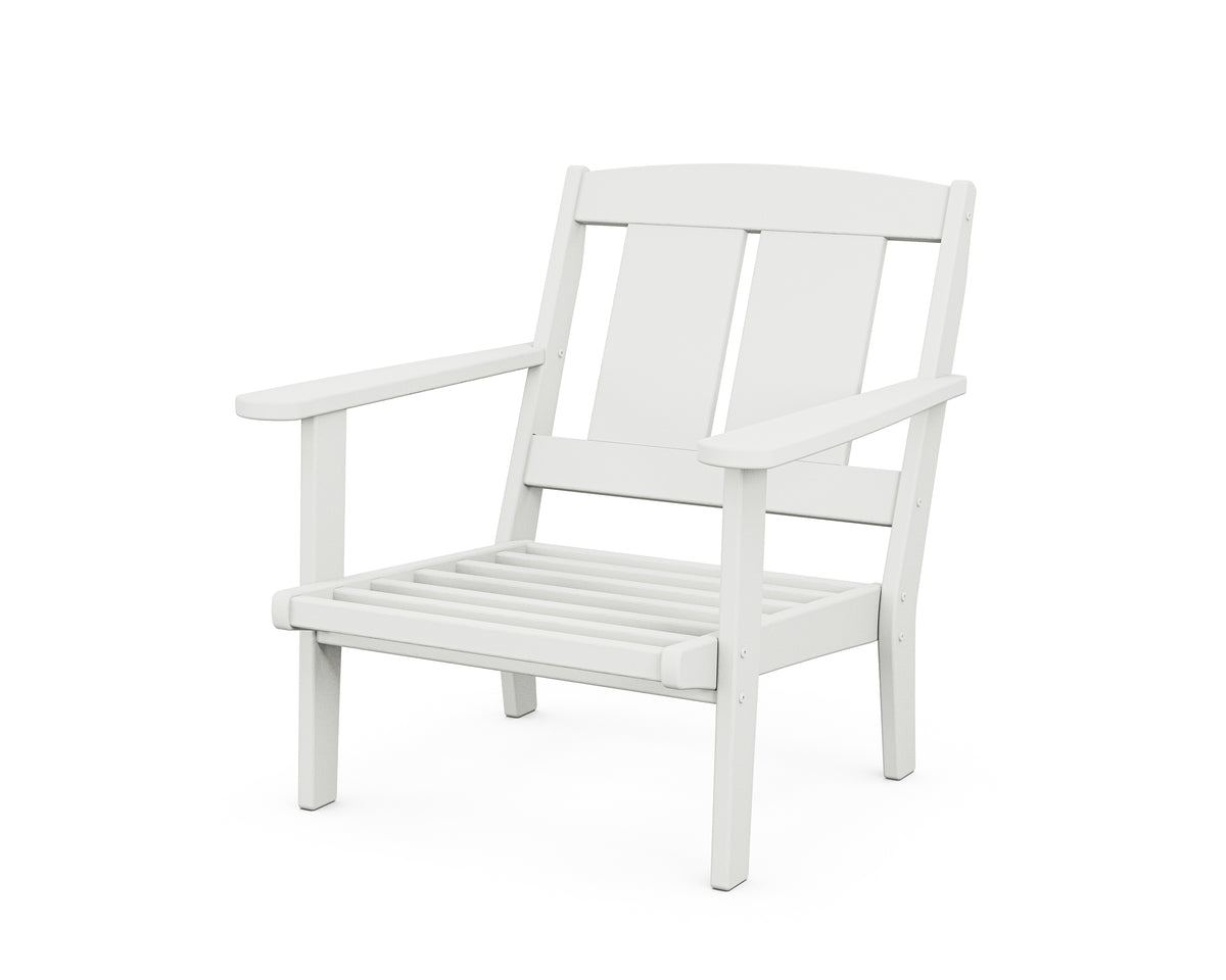 POLYWOOD Mission Deep Seating Chair Frame in White