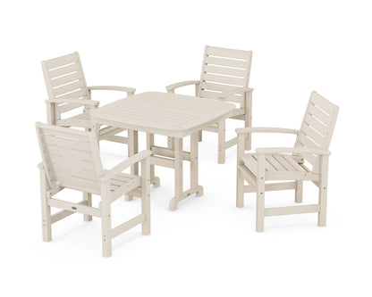 POLYWOOD Signature 5-Piece Dining Set - 37" Table in Sand
