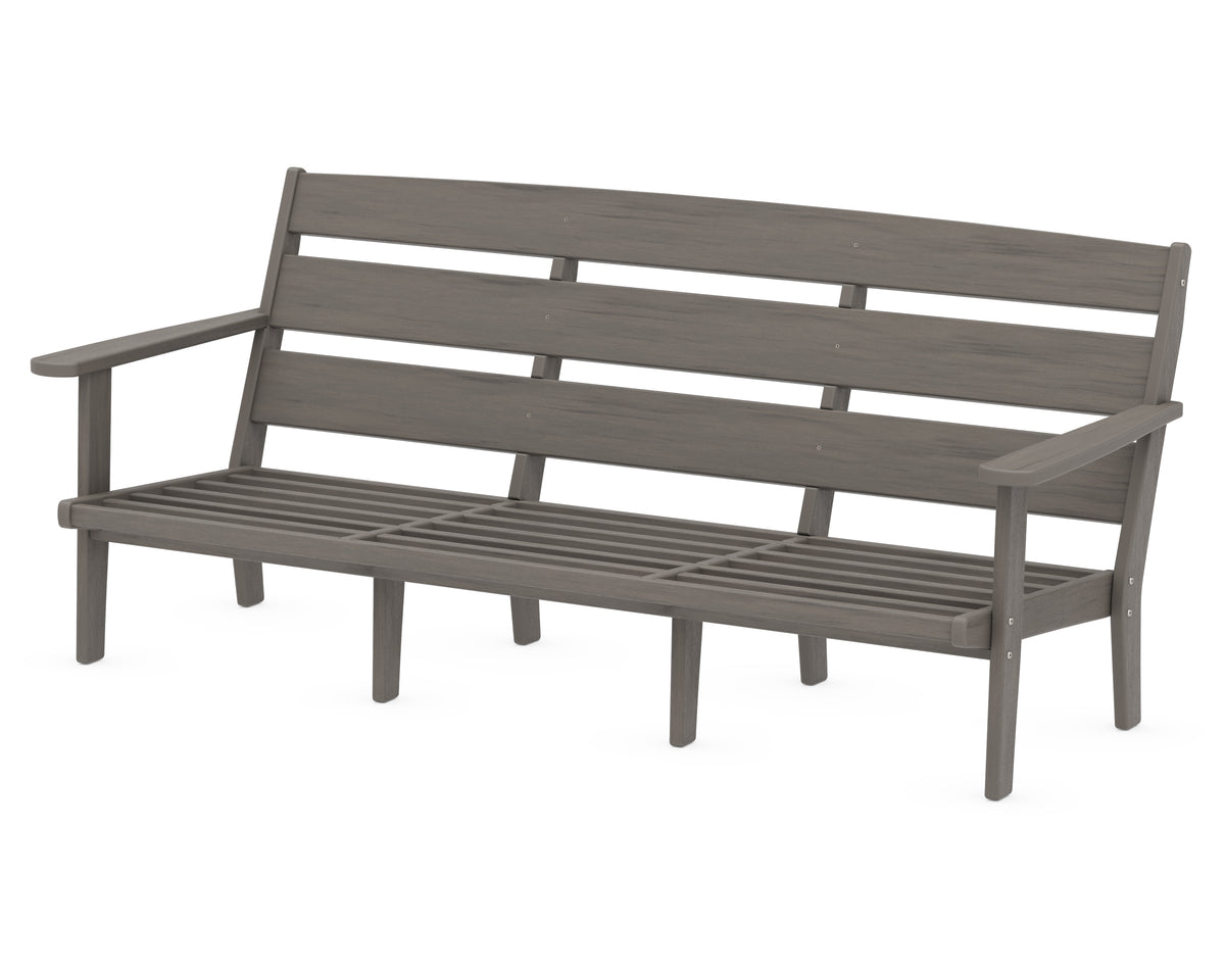 POLYWOOD Lakeside Deep Seating Sofa Frame in Driftwood