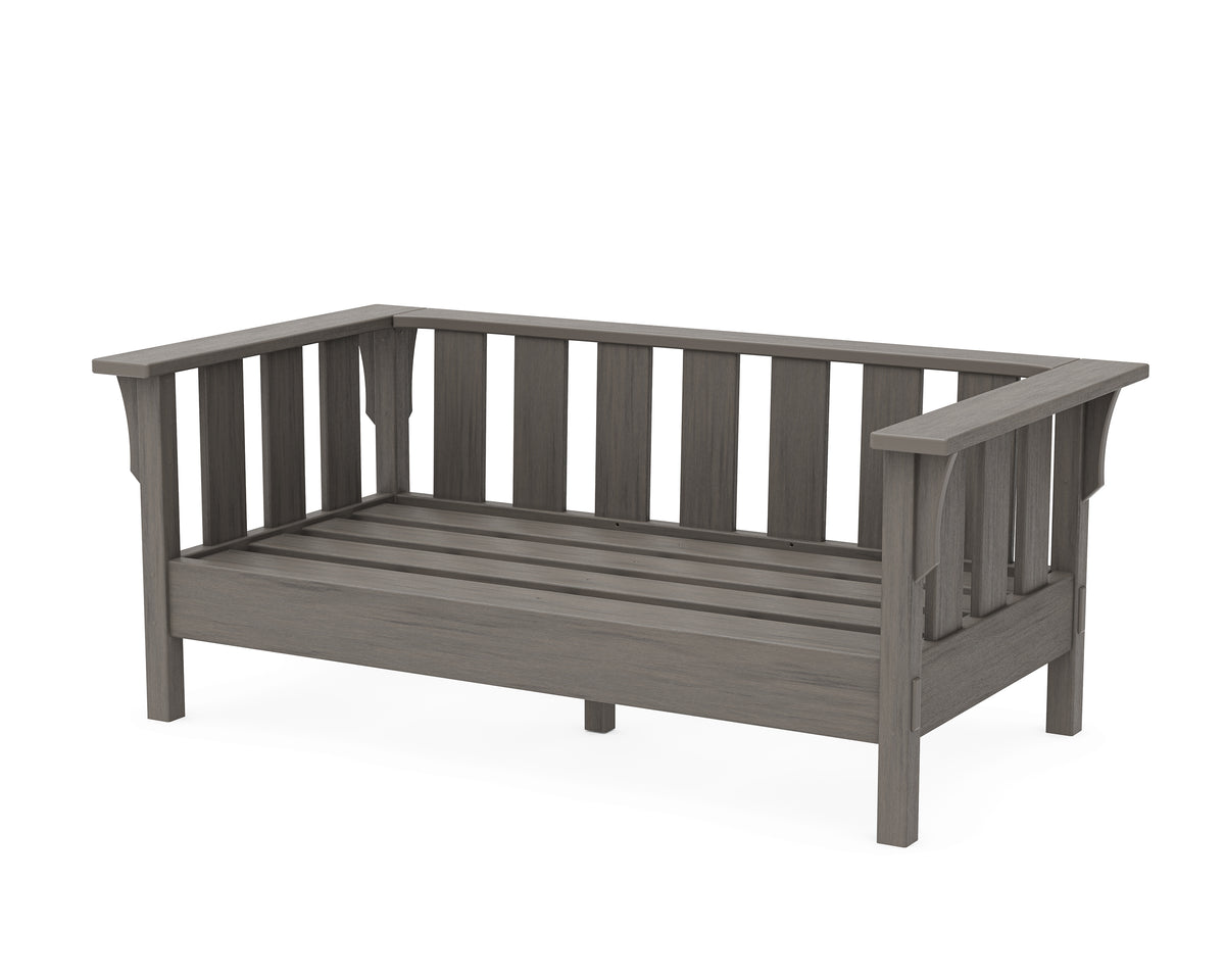 POLYWOOD Acadia Deep Seating Loveseat Frame in Driftwood
