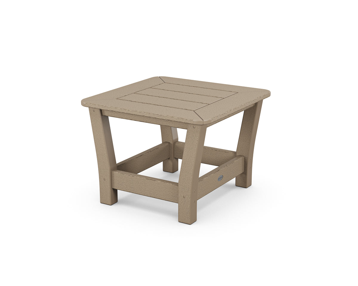 POLYWOOD Harbour Slat End Table in Vintage Sahara