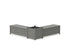 POLYWOOD 48" Country Living L-Shaped Planter Storage Bench Set - Large in Slate Grey