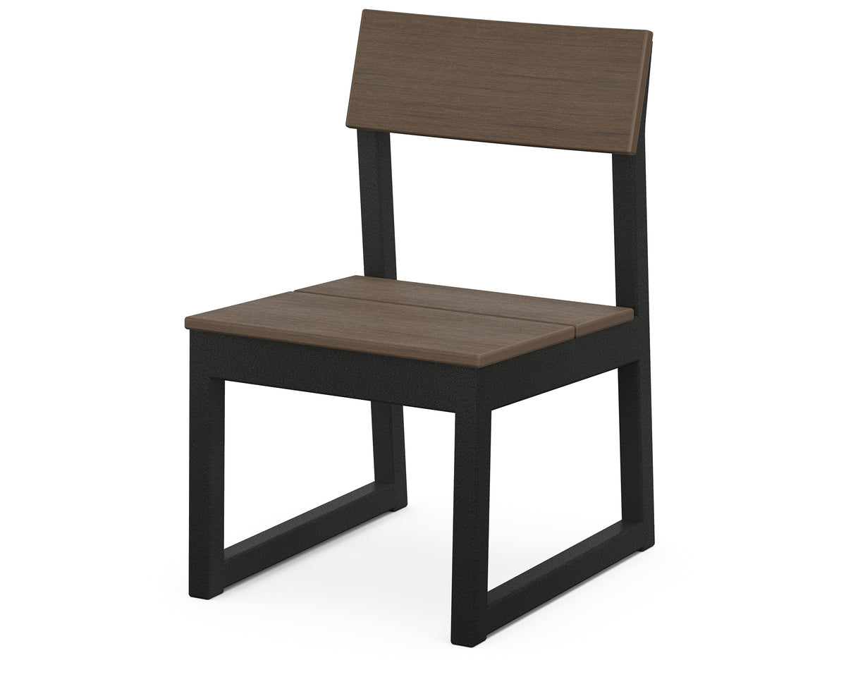 POLYWOOD EDGE Dining Side Chair in Black / Kona