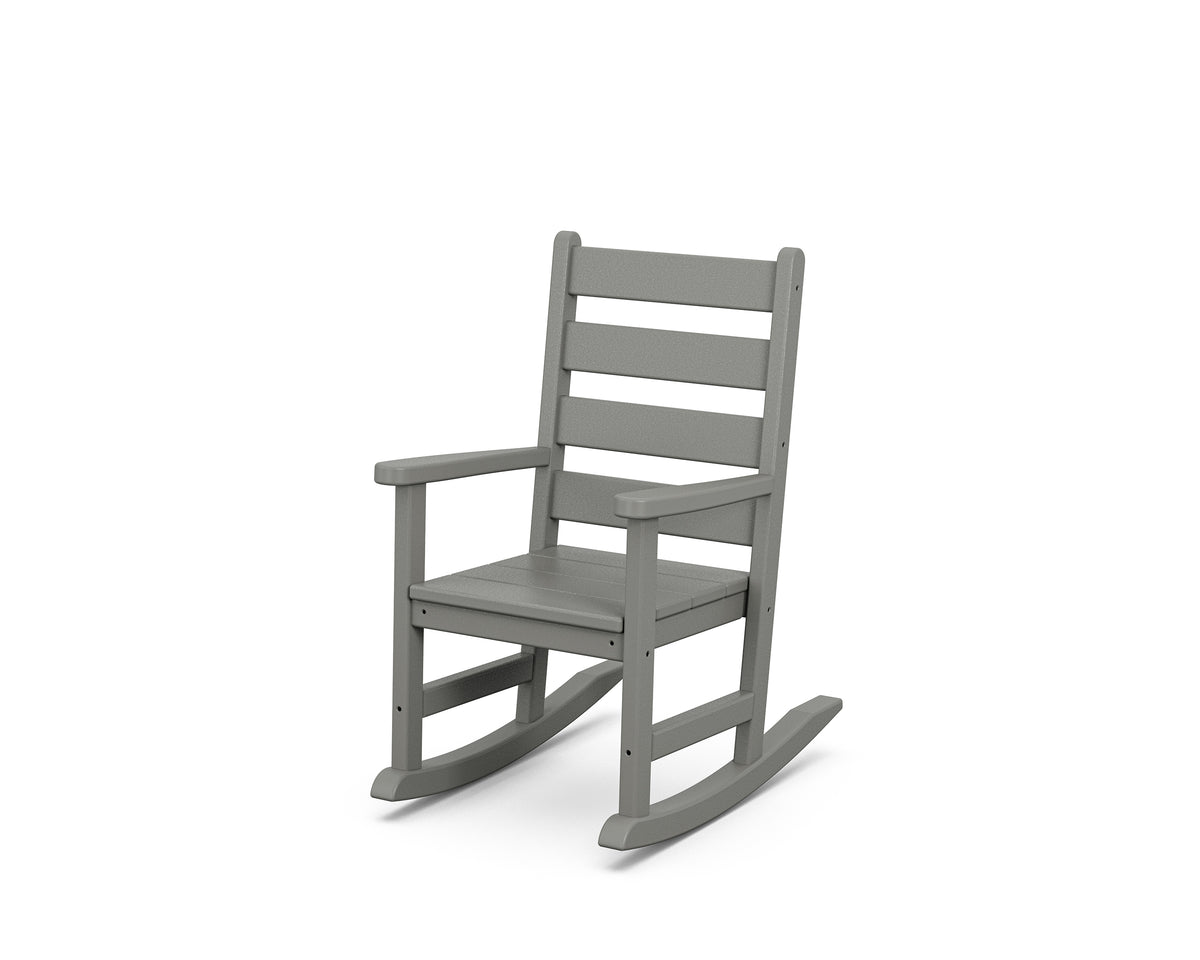 POLYWOOD Kids Lakeside Rocking Chair in Slate Grey